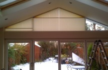 Pleated fitted in Sunroom